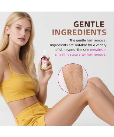 MQN Natural Hair Removal Oil & Inhibitor Cyperus Rotundus Oil to Slow Body Hair Growth for Women & Men Soothes Skin 60ml All Skin Types - Buy Online on GoSupps.com