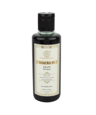 Khadi Natural Herbal Bhringraj Hair Oil for Healthy  Strong Hair (210 ml / 7.10 fl oz)
