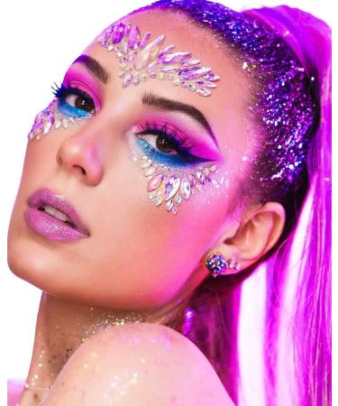 Holographic Purple Body Glitter Gel - Long Lasting Chunky Sequins for Singer Concerts & Festivals - 52g - Buy Online on GoSupps.com