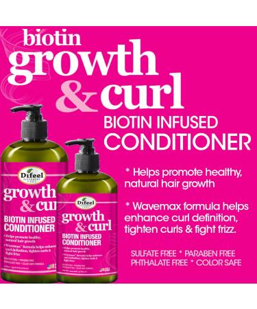 Shop Difeel Growth & Curl Biotin Hair Care Gift Box - Faster Growth Shampoo Conditioner Hair Mask & Oil - International Shipping Available - Buy Online on GoSupps.com