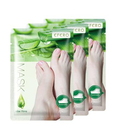 P-Beauty Cosmetic Accessories |Aloe vera footmeaske socks |Peeling for the feet to counteract dry cracked skinFoot peeling for pure skin on the feet (3 pairs) 38 ml (3 pack)