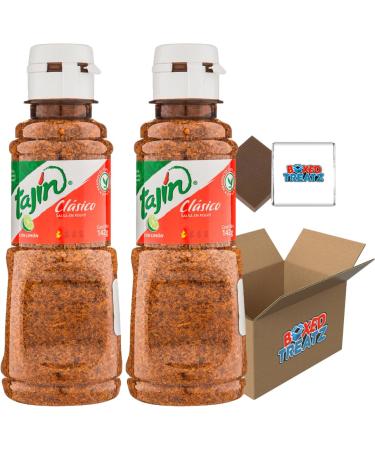 Tajin Classico: Zesty Chili and Lime Seasoning - 142g | Authentic Mexican Flavor Blend | Spicy & Flavorful Boxed Treatz (2)