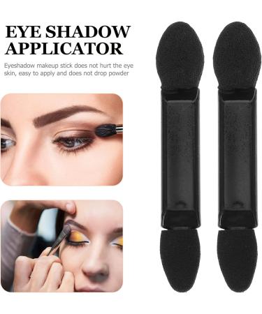Lurrose Black Eyeshadow Sponge Brushes - 100pcs Double Sided Applicators for Home & Travel - Buy Online on GoSupps.com