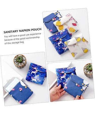 Cotton Napkin Holder Bags - Set of 4 | Aunt's Towel & Menstrual Pad Storage Travel Organizer | Napkin Bags Pouch for Convenient Storage - Buy Online on GoSupps.com