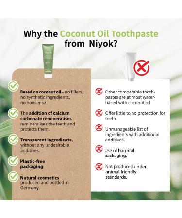 Natural Cosmetics Fluoride Free Natural Coconut Oil Toothpaste Peppermint Lemon 75 ml 3-Pack Peppermint Lemon 2.53 Fl Oz (Pack of 3) - Buy Online on GoSupps.com