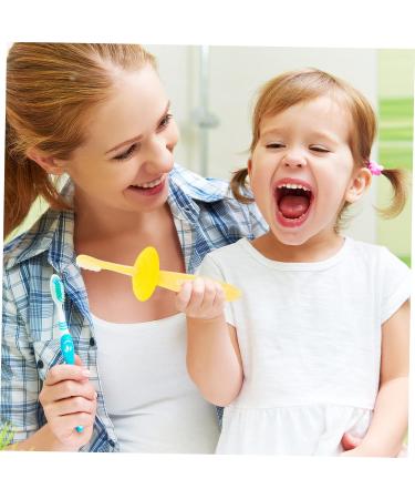 Homsfou Soft Silicone Baby Travel Toothbrush - Mouth Freshening Food-Grade Yellow - 1 Pack - Buy Online on GoSupps.com