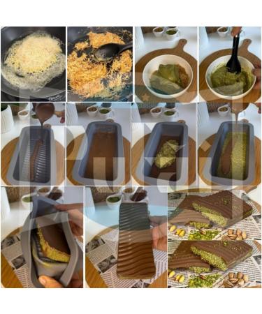 Pufai Erendiz Kadayif OZYUFKA Fresh Dough Yarn Kataifi Shredded Fillo Paste Kadaifi Threads Fresh Kadayif for Chocolate Dubai 250g with Pistachio Cream 200g - Buy Online on GoSupps.com