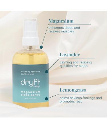 Dryft Sleep Magnesium Sleep Spray Topical Magnesium Oil for Body, Made in USA, No Itch, Eases You Into Sleep and Soothes Muscles, Aromatherapy Light Citrus Scent, Smooth on Skin - Buy Online on GoSupps.com