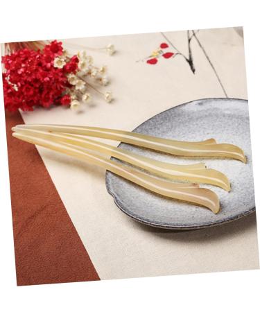 2 sets of high style hair pins workmanship chopsticks with hair hair accessories hair clips hair stick hair sticks horns magnolia buffalo horn miss - Buy Online on GoSupps.com