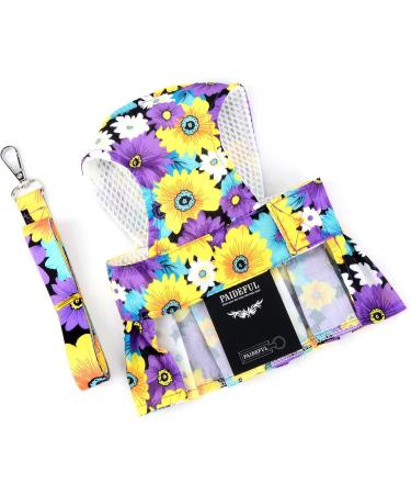 Paidful Dog Harness Dress for Small Dogs & Cats | Colorful Floral Tutu Breathable Mesh Pet Clothing with Leash | Perfect for Mini Puppies Chihuahuas & Yorkies - Spring/Summer Style - Buy Online on GoSupps.com