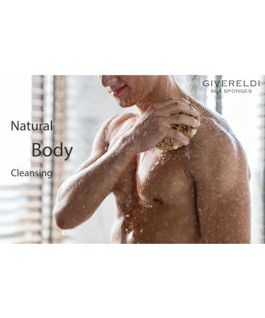 Givereldi Power Exfoliator Natural Sea Sponge - Strong Durable Unbleached Pouf and Scrub with Rope - 100% Organic & Hypoallergenic - Adult Bath Shower Exfoliating Art Pets Gift (Small) 11 cm - Buy Online on GoSupps.com