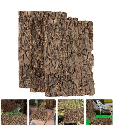 ULTECHNOVO 3Pcs Cork Bark Terrarium Background Set | Reptile Climbing Wall Decor for Turtle, Gecko, Lizard | Habitat Accessories for Terrariums - Buy Online on GoSupps.com