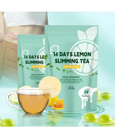 Th Vert Citronn 14 Jours - D tox Naturelle Soutien La Gestion Du Poids Formule Minceur(2PC) - Buy Online on GoSupps.com