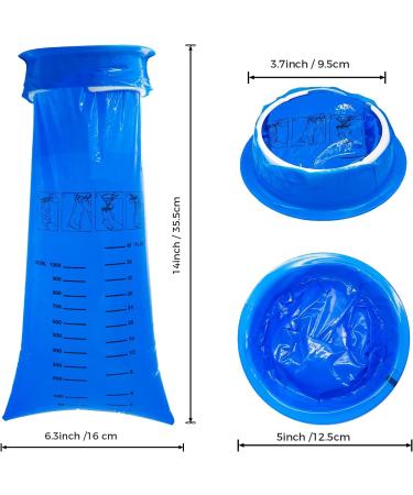 Vomit Bags Disposable for Kids & Adults 30 Pack Leak Proof Emesis Bags for Travel Motion Sickness & Nausea Relief 1000ML Medical Grade Blue Barf Bags - Buy Online on GoSupps.com