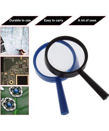 Professional Top Handheld Reading 5X Magnifier Hand Held Magnifying Acrylic 25mm Mini Pocket Lens Reading Full of Stars - Buy Online on GoSupps.com