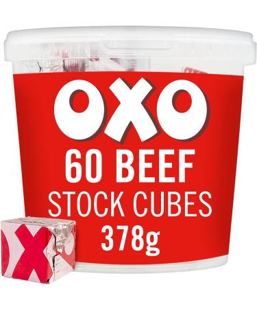 OXO 60 Beef Broth Cubes Made with Authentic Meat Juice 378g (Pack of 1) - Buy Online on GoSupps.com