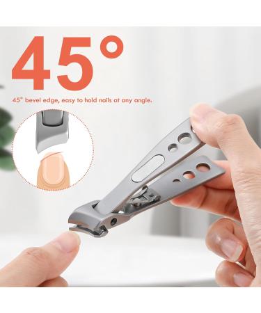 BEZOX Stainless Steel Ingrown & Thick Nail Clipper - Heavy Duty Toenail Clippers for Thick Nails with Nail File & Storage Pouch - Buy Online on GoSupps.com