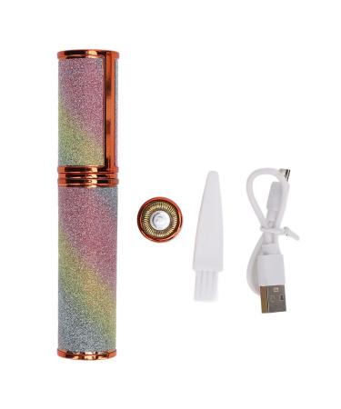 Facial Hair Removal for Women 2 in 1 Eyebrow Facial Trimmer Mini Portable Hair Removal Trimmer for Face Nose Ear Peach Fuzz Lips Chin
