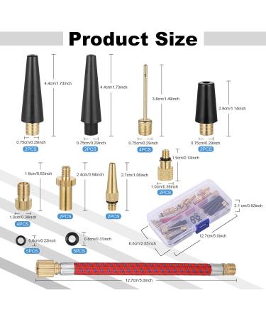 Hejo 33-Piece Bicycle Valve Adapter Set | French Valve & Air Pump Adapters | Metal with Sorting Box for Pumps & Compressors - International Shipping Available - Buy Online on GoSupps.com