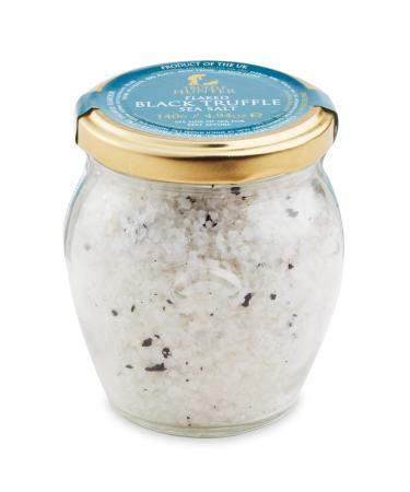 TruffleHunter - Cornish Sea Salt with Crumbled Black Truffles - Gourmet Seasoning & Condiment - 140g