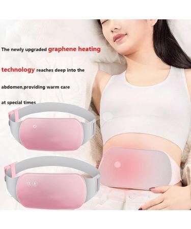 Menstruation Relief Heating Pad - Electric Vibration Massage Belt for Women's Pain Relief | Washable Heat Therapy - Buy Online on GoSupps.com