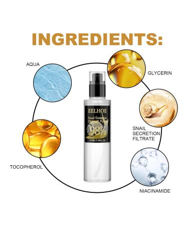 Generic Snail Repair Essence - 100ml Hydrating Face Serum with 98% Snail Mucin for Brightening & Dark Spot Reduction (3PCs) - Buy Online on GoSupps.com