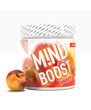MIND BOOST | Concentration drink | 500mg L-tryptophan | Caffeine free | with nootropics (Ice Tea Peach)