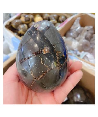 Crystal 1pcs 900-1.1kg Natural Curvature of The Furnishing Articles Turtle Grain s Ball Septarian Nodule Crystal Quartz