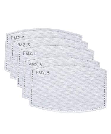 Trimming Shop PM2.5 Activated Carbon Filters Replaceable Protective Mouth Filter Paper for Face Mask Anti Haze Dustproof 5 Layers Filters for Outdoor & Indoor 5pcs - Buy Online on GoSupps.com
