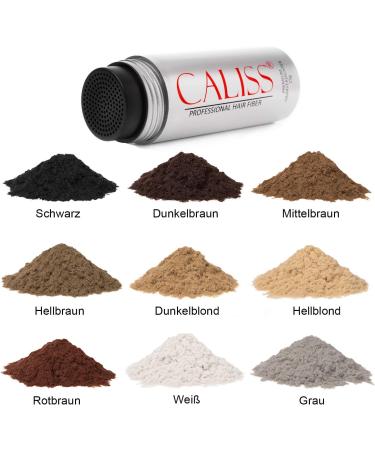 Caliss Hair powder for hair loss hair powder against light hair and bald spots 25 g light brown - Buy Online on GoSupps.com