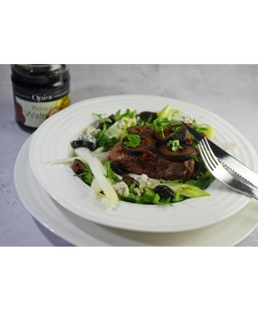Opies Pickled Walnuts 390 g Harvested before shell formulation cooked & marinated in a special malt vinegar. Serve with cheese cold meats or as an ingredient in casseroles & salads. - Buy Online on GoSupps.com