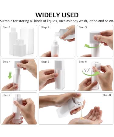 Minkissy 30ml Airless Pump Cosmetic Container Refillable Plastic Bottles for Creams & Lotions | Travel-Friendly Makeup Storage - Buy Online on GoSupps.com