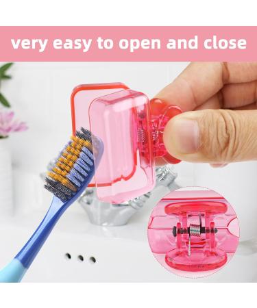4 Pack Travel Toothbrush Head Covers - Protective Caps for Household & Travel - Fits Most Manual and Electric Toothbrushes - Yellow Orange Pink Gray - Buy Online on GoSupps.com