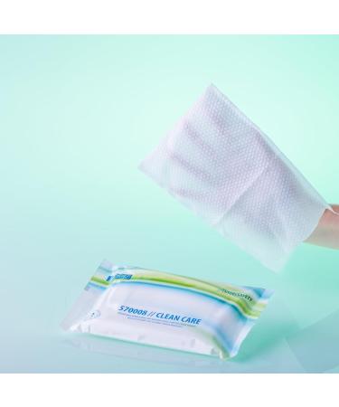Nitras Clean Care Moist Washing Gloves with Aloe Vera & Chamomile | Soft & Heated Towels for Face Body & Hands - 8 Pack | Size 23x14 cm - International Shipping Available - Buy Online on GoSupps.com