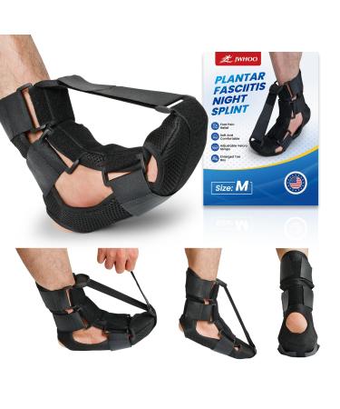 Plantar Fasciitis Brace Night Splint - Adjustable Night Splints for Plantar Fasciitis Lightweight & Comfortable Foot Brace for Plantar Fasciitis Relief Achilles Tendonitis Foot Drop (M)