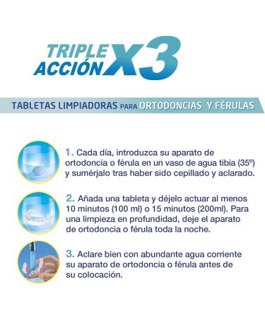  NOVAFIX Novafix Triple Action Cleaning Tablets for Orthodontics and Splints - Box of 30 - Buy Online on GoSupps.com