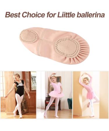 Memory Ballet Shoes for Girls - Canvas & Leather Split Sole Dance Slippers for Toddler/Little/Big Kid - 9 Toddler, Ballet Pink - Buy Online on GoSupps.com