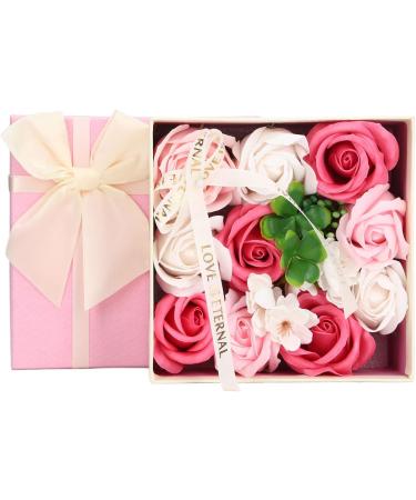  Tnfeeon Rose Flower Soap Decorative Soap Delicate Elegant Flower for Lady Birthday (PINK) - Buy Online on GoSupps.com