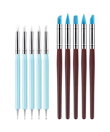 10Pcs Silicone Clay Sculpting Tool  Modeling Dotting Tool& Pottery Craft use for DIY Handicraft Silicone Tool Silicone Sculpting Tools - Buy Online on GoSupps.com