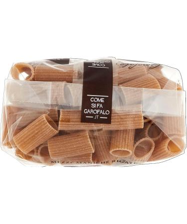  Italian Gourmet E.R. Garofalo Wholemeal Pasta Mezze maniche rigate Pack of 10 organic products 500g + Gourmet Italian Polpa 400g - Buy Online on GoSupps.com