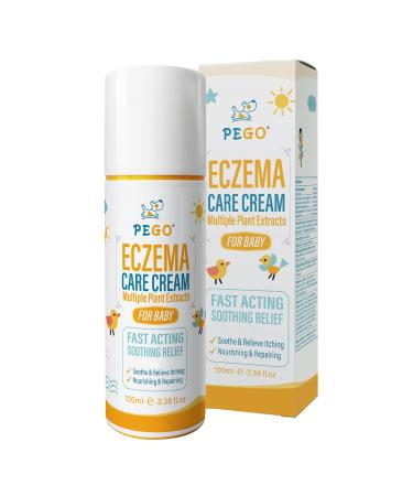 Baby Eczema Cream - Kids Eczema Therapy & Relief Body Cream, Nourishing Skin Protectant Soothes & Relieves Dry, Hypoallergenic, Fragrance & Steroid-Free (100ml_1pcs)
