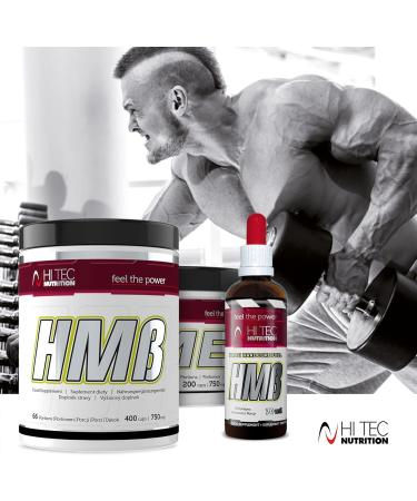 Hi Tec Nutrition HMB Supplements | 400 Tasteless Capsules for Muscle & Endurance Booster | Anti-Catabolic & Anabolic Properties - Buy Online on GoSupps.com