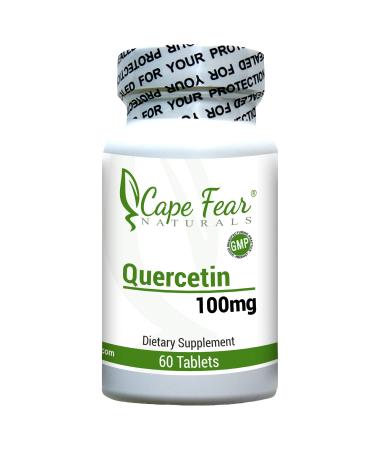Cape Fear Naturals Quercetin Dietary Supplement (100mg Each, 60 Tables per Bottle) - Powerful Antioxidant & Anti-inflammatory - Immunity, Cardiovascular & Lung Support