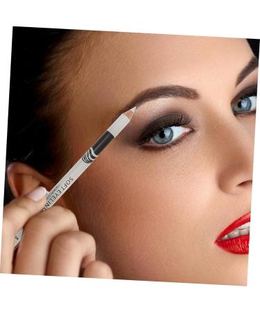 Beatifufu 12pcs Lying Silkworm Eyeliner Sparkle Highlighters Liner Gel Pencil Makeup Eyebrow Pencil White Wood - Buy Online on GoSupps.com