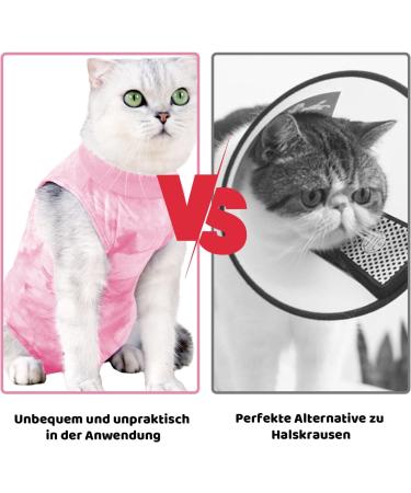 Mezrkuwr Katzenbody for Cats - Soft One-Piece Surgical Recovery Suit & Spay Collar Alternative (Medium) - Ideal After Castration - Buy Online on GoSupps.com