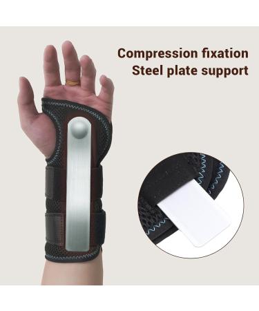 SUNGOOYUE Wrist Brace for Carpal Tunnel | Breathable Fabric & Removable Splint | Steel Plate Support for Arthritis & Tendonitis | Left Hand Relief | International Shipping Available - Buy Online on GoSupps.com