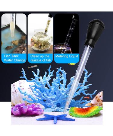 WEAVERBIRD Manual Fish Tank Water Changer Aquarium Dropper 30ml Aquarium Clean Pipette Dropper Fish Tank Cleaning Waste Remover Aquarium Gravel Cleaning Straw Black - Buy Online on GoSupps.com