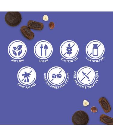 Foodlose Organic Hazelnut Butter Bites | Vegan Chocolate Snack | Gluten-Free Refined Sugar-Free | 20 Pack (40g Each) - Buy Online on GoSupps.com