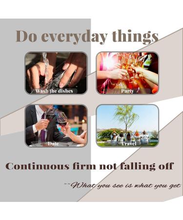 Dark Green Almond Press on Nails with Gold Line & Leaf Design | 24Pcs Matte & Glossy Acrylic Fake Nails for Women & Girls - Buy Online on GoSupps.com