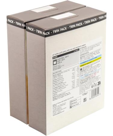 M&S Marks & Spencer Black Pepper Twists All Butter Puff Pastry with Sea Salt Made in France 500g (4 x 125g) - Buy Online on GoSupps.com